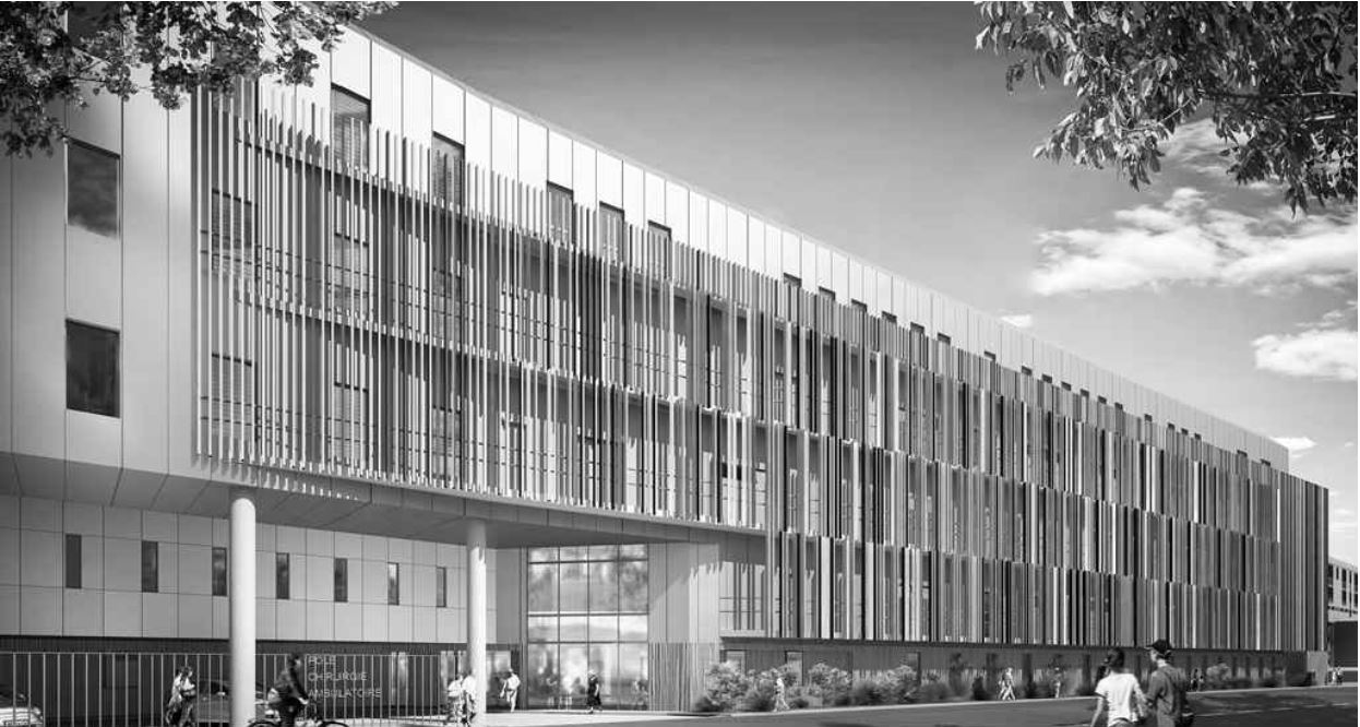Construction d'un bâtiment Chirurgicau-Ambulatoire et surélévation du bâtiment anneau central à l'hôpital Charles Nicolle